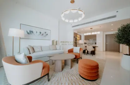 شقة - غرفة نوم - 2 حمامات للايجار في جراند بلو تاور 1 - إعمار بيتشفرونت - دبي هاربور - دبي