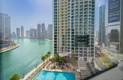 Apartment - Studio - 1 Bathroom for rent in Damac Maison Prive B - Damac Maison Prive - Business Bay - Dubai
