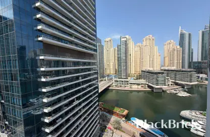 Apartment - Studio - 1 Bathroom for rent in Silverene Tower B - Silverene - Dubai Marina - Dubai