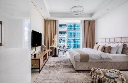 Apartment - Studio - 1 Bathroom for rent in Waves Tower - Business Bay - Dubai