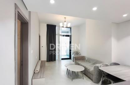 Apartment - 1 - 2 for rent in The V Tower - Dubai Land Residence Complex - Dubai