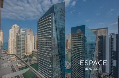 Apartment - 2 Bedrooms - 3 Bathrooms for rent in Al Majara 1 - Al Majara Towers - Dubai Marina - Dubai