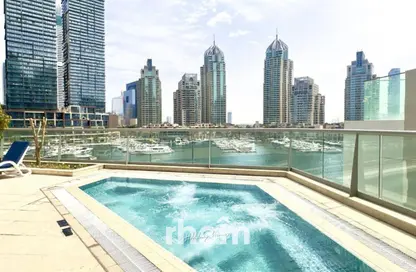 Apartment - 1 Bedroom - 2 Bathrooms for rent in Dubai Marina - Dubai
