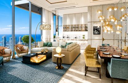 Penthouse - 4 Bedrooms - 5 Bathrooms for sale in Cavalli Casa Tower - Dubai Media City - Dubai