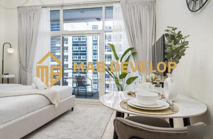 Apartment - Studio - 1 Bathroom for rent in Royal Residence 1 - Royal Residence - Dubai Sports City - Dubai