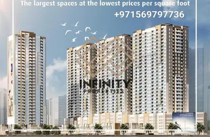 Apartment - 1 Bedroom - 2 Bathrooms for sale in Ajman One - Phase 2 - Ajman Downtown - Ajman