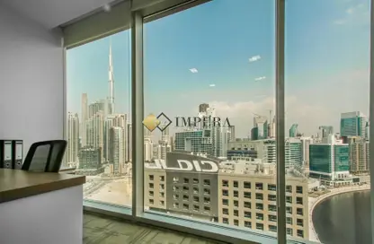 Office Space - Studio - 2 Bathrooms for rent in The Binary Tower - Business Bay - Dubai