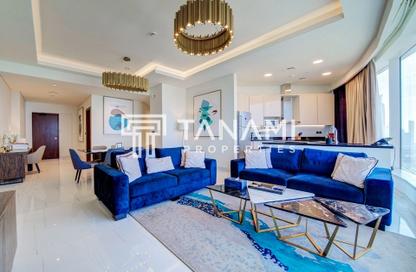 Apartment - 2 Bedrooms - 4 Bathrooms for rent in Palm View - Dubai Media City - Dubai