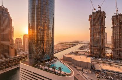 Apartment - 2 - 2 for rent in Damac Heights - Dubai Marina - Dubai