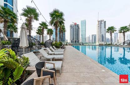 Apartment - Studio - 1 Bathroom for rent in Damac Maison Prive B - Damac Maison Prive - Business Bay - Dubai