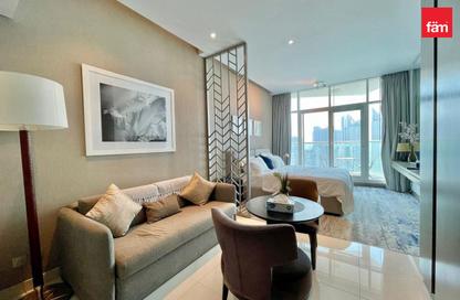 Apartment - Studio - 1 Bathroom for rent in Damac Maison Prive B - Damac Maison Prive - Business Bay - Dubai