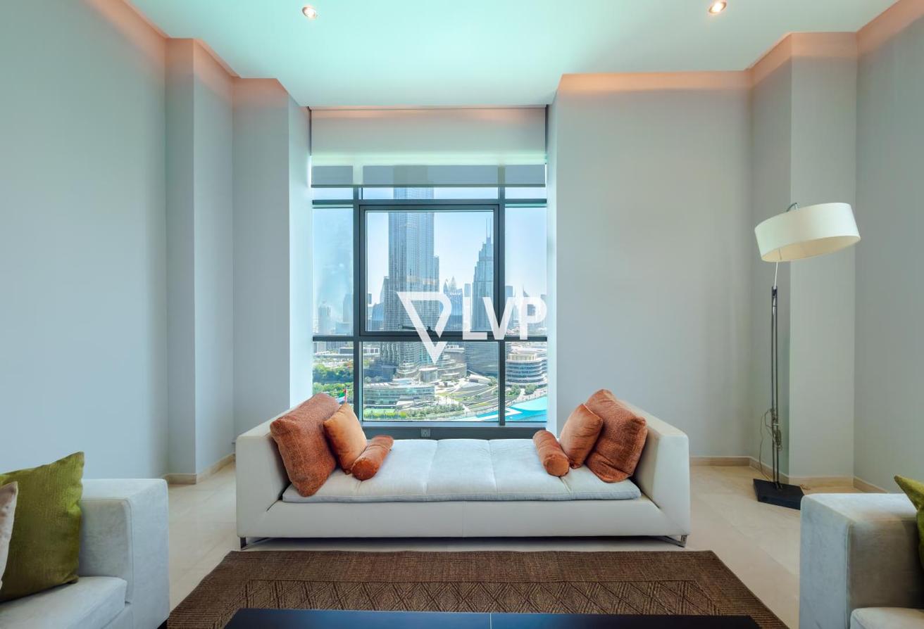 High Floor |Burj Khalifa+Fountain View |Furnished photo 6