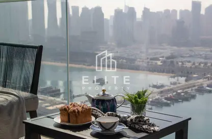 شقة - غرفة نوم - 1 حمام للايجار في برج Palace Beach ريزيدنس 1 - بالاس بيتش ريزيدنس - إعمار بيتشفرونت - دبي هاربور - دبي