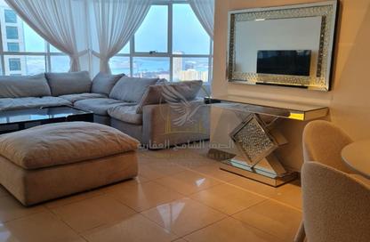 Apartment - 3 - 3 for rent in Corniche Tower - Ajman Corniche Road - Ajman