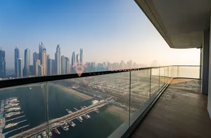 شقة - 4 غرف نوم - 4 حمامات للايجار في برج Marina Vista 2 - مارينا فيستا - إعمار بيتشفرونت - دبي هاربور - دبي
