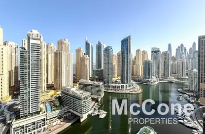 Apartment - 3 Bedrooms - 4 Bathrooms for rent in Silverene Tower A - Silverene - Dubai Marina - Dubai