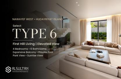 Villa - 4 Bedrooms - 6 Bathrooms for sale in Nawayef West - Al Hudayriat Island - Abu Dhabi