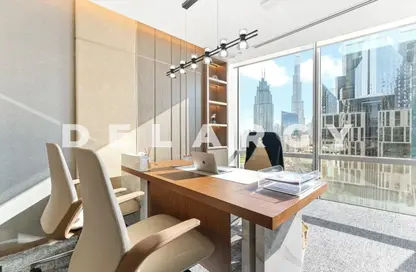 Office Space - Studio - 1 Bathroom for rent in South Tower - Emirates Financial Towers - DIFC - Dubai