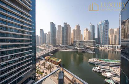 Apartment - 1 - 2 for rent in Silverene Tower B - Silverene - Dubai Marina - Dubai