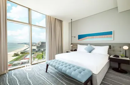 النزل و الشقق الفندقية - غرفة نوم - 2 حمامات للايجار في TH8 بالم للشقق الفندقية - نخلة جميرا - دبي