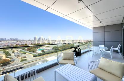 Apartment - 1 Bedroom - 2 Bathrooms for rent in The Roof Residence - Nad Al Sheba Gardens - Nad Al Sheba 1 - Nad Al Sheba - Dubai