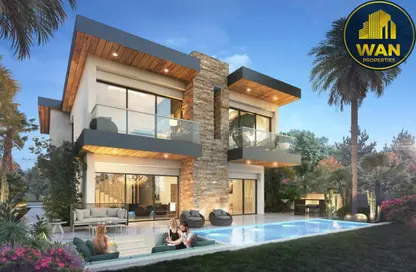 Townhouse - 4 Bedrooms - 4 Bathrooms for sale in Costa Brava 1 - Costa Brava at DAMAC Lagoons - Damac Lagoons - Dubai