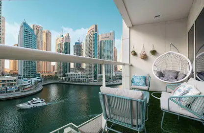 Apartment - 1 Bedroom - 1 Bathroom for rent in Marina View Tower B - Marina View - Dubai Marina - Dubai