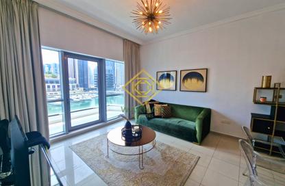 Apartment - 1 Bedroom - 2 Bathrooms for rent in Bay Central Tower Central - Bay Central - Dubai Marina - Dubai