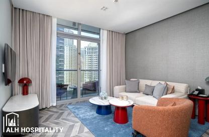 Hotel and Hotel Apartment - 1 Bedroom - 1 Bathroom for rent in InterContinental Dubai Marina - Dubai Marina - Dubai Hotel and Hotel Apartment - 1 Bedroom - 1 Bathroom for rent in InterContinental Dubai Marina - Dubai Marina - Dubai
