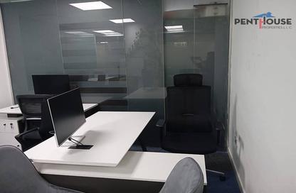 Business Centre - Studio - 2 Bathrooms for rent in Clover Bay Tower - Business Bay - Dubai