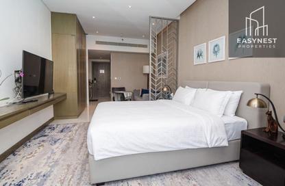 Apartment - Studio - 1 for rent in Damac Maison Prive A - Damac Maison Prive - Business Bay - Dubai