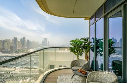 شقة - 3 غرف نوم - 4 حمامات للايجار في برج Marina Vista 2 - مارينا فيستا - إعمار بيتشفرونت - دبي هاربور - دبي