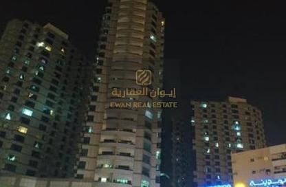 شقة - غرفة نوم - 2 حمامات للايجار في برج فالكون 2 - أبراج فالكون - عجمان وسط المدينة - عجمان