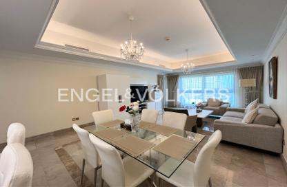 Apartment - 1 - 2 for rent in The Fairmont Palm Residence South - The Fairmont Palm Residences - Palm Jumeirah - Dubai