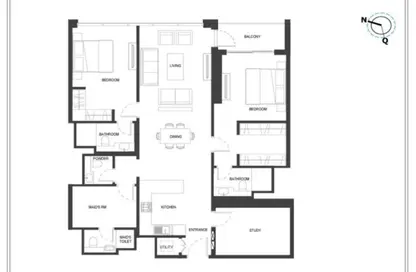 شقة - 2 غرف نوم - 1 حمام للبيع في شوبا هارتلاند ويفز اوبيولينس - صبحا هارتلاند - مدينة الشيخ محمد بن راشد - دبي
