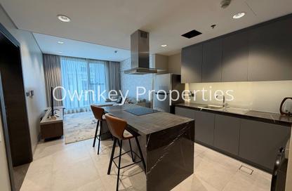 Apartment - 1 - 2 for rent in Aumary Residence - Meydan Avenue - Meydan - Dubai