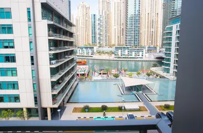 شقة - 2 غرف نوم - 3 حمامات للايجار في المجرة - 3 - المجرة - دبي مارينا - دبي