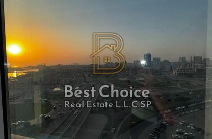 Office Space - Studio - 2 Bathrooms for rent in Al Heera Tower - Al Majaz 1 - Al Majaz - Sharjah