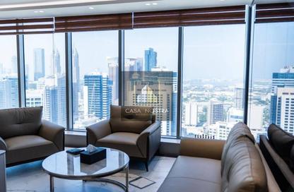Office Space - Studio - 1 Bathroom for rent in I Rise Tower - Barsha Heights (Tecom) - Dubai