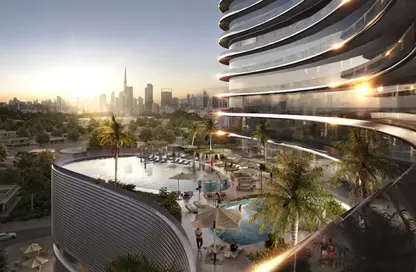 Apartment - 1 Bedroom - 2 Bathrooms for sale in Binghatti Skyflame - Majan - Dubai Land - Dubai