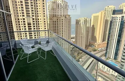 شقة - غرفة نوم - 1 حمام للايجار في رصيف المارينا 2 - مارينا وارف - دبي مارينا - دبي