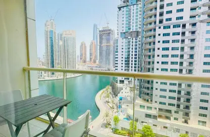 Apartment - Studio - 1 Bathroom for rent in Marina View Tower A - Marina View - Dubai Marina - Dubai