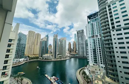 Apartment - Studio - 1 Bathroom for rent in Marina View Tower A - Marina View - Dubai Marina - Dubai