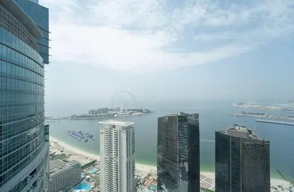 Apartment - 3 Bedrooms - 5 Bathrooms for rent in Blue Beach Tower - Al Fattan Marine Towers - Jumeirah Beach Residence - Dubai