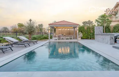 Villa - 4 Bedrooms - 5 Bathrooms for rent in Entertainment Foyer - Mediterranean Clusters - Jumeirah Islands - Dubai