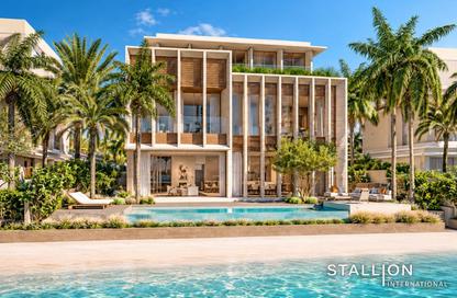 Villa - 5 - 7 for sale in Beach Collection Frond N - Beach Collection - Palm Jebel Ali - Dubai