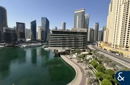 شقة - غرفة نوم - 2 حمامات للايجار في برج باي سنترال الغربي - باي سنترال - دبي مارينا - دبي
