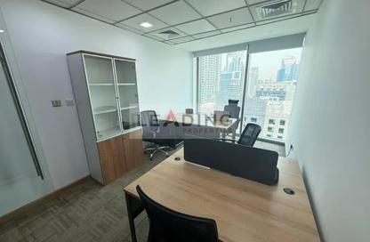 Office Space - Studio - 4 Bathrooms for rent in The Binary Tower - Business Bay - Dubai