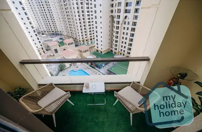 Apartment - 1 Bedroom - 2 Bathrooms for rent in Rimal 3 - Rimal - Jumeirah Beach Residence - Dubai