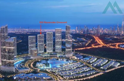 Apartment - 1 Bedroom - 1 Bathroom for sale in 350 Riverside Crescent - Sobha Hartland II - Bukadra - Dubai